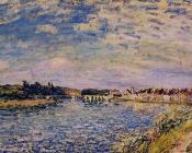 阿尔弗莱德 西斯莱 : Saint-Mammes, Evening